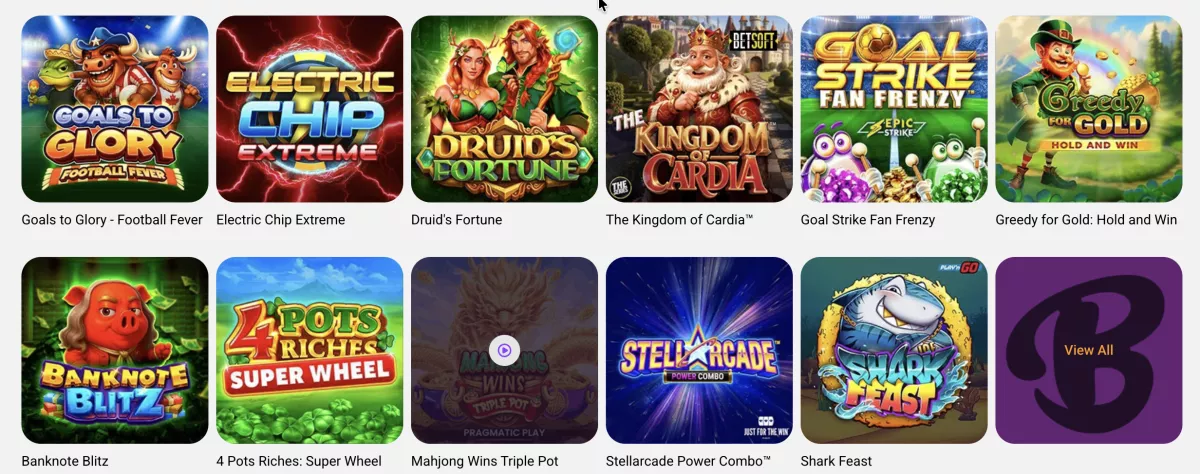 Todos los juegos de Boo Casino